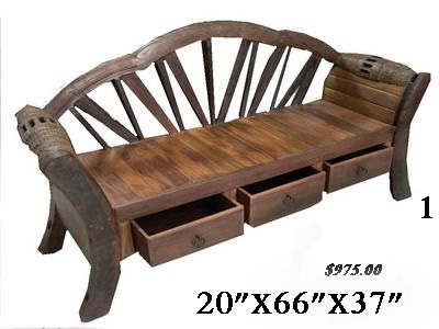 barrel benches, wagon wheel benches, rustic benches