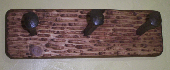 J. C. Schahrer's railroad tie rack