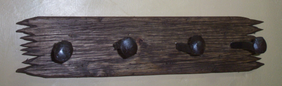 J. C. Schahrer's railroad tie rack