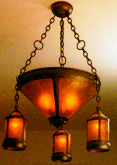 mica lantern chandelier #131