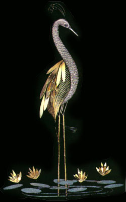 heron 100546 metal wall sculpture