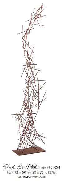 101654 Pick Up Sticks table top sculptures