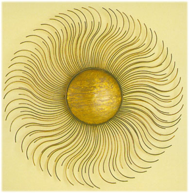 Soleil Grand metal wall sculpture