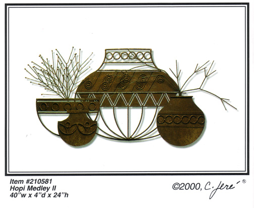 Hopi Medley II metal wall sculpture