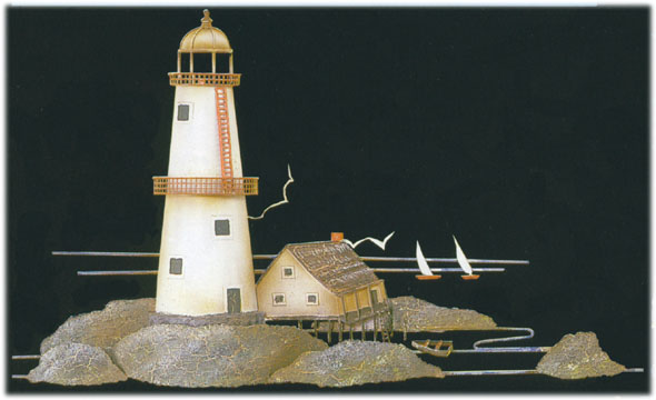 Safe Harbour metal wall sculpture
