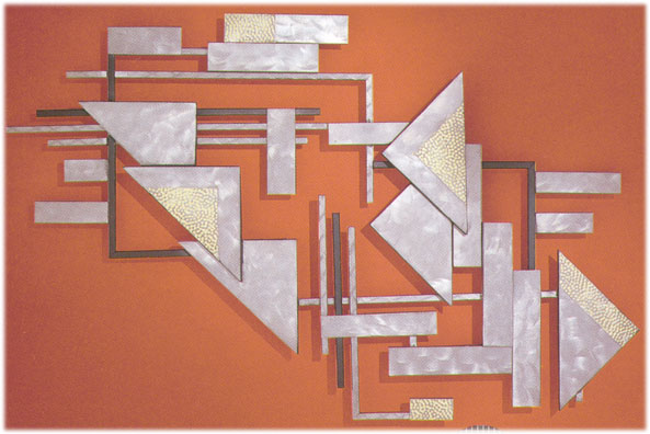 Counterpoint metal wall sculpture
