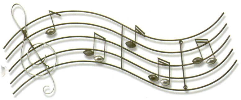 Melody metal wall sculpture