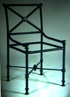 wrought iron chair