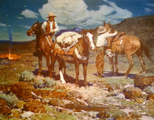 just before dawn by Frank Tenny Johnson