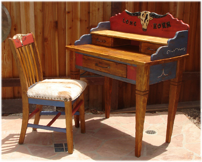 Longhorn saloon desk