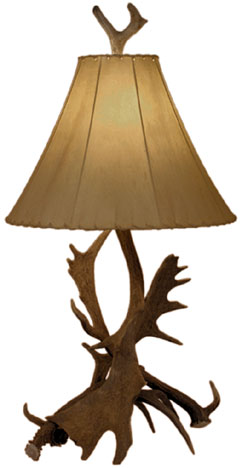 High Country fallow Antler w/Rawhide Shade