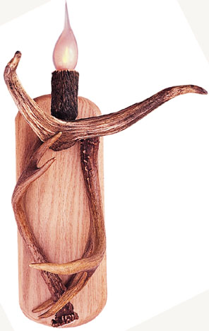High Country Large Oak Sconce w/o Shade