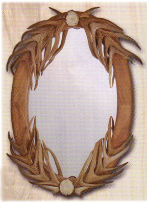High Country Oval Wall Mirror w/Partial Cover