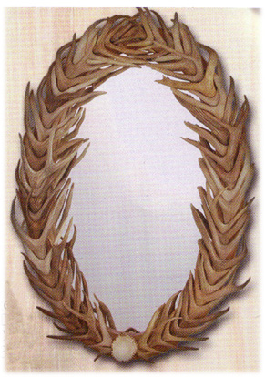 High Country Oval Wall Mirror w/Full Cover