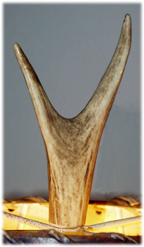 Real Antler lamp finial