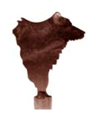Bear lamp finial