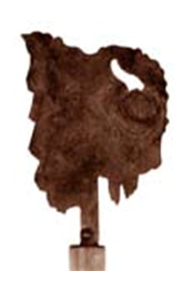 Buffalo lamp finial