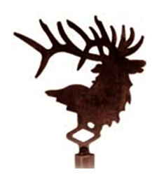 Elk lamp finial
