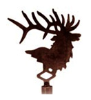 Elk lamp shade finials