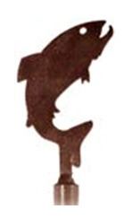 Fish lamp finial