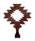 navajo star southwest finials