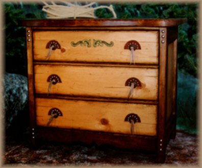 J. C. Schahrer's Deluxe Western 3 drawer Chest