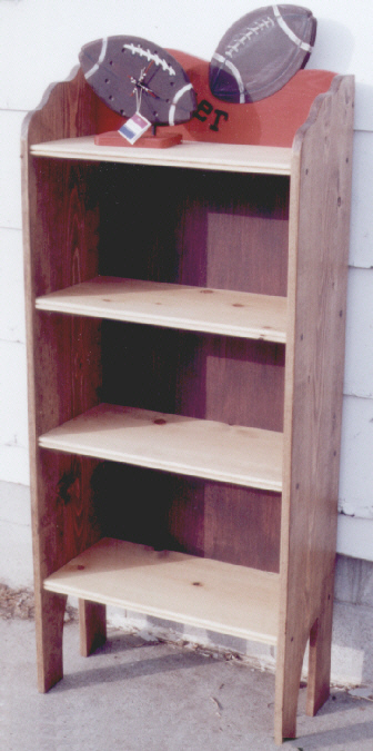 Football Bookcase or showcase your trophies jcsport011