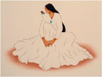 R.C. Gorman Lithograph Mariposa White