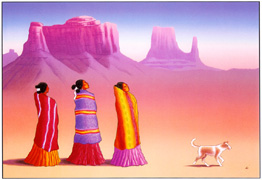 R.C. Gorman Lithograph Navajo Return