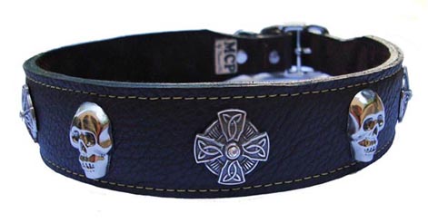 celtic cross dog collar