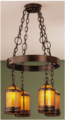 mica Hoop Lantern Chandelier #132 