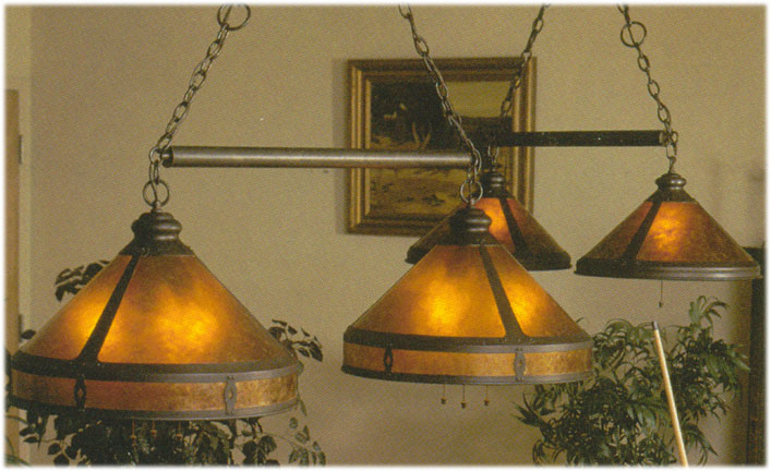 mica Small Billiard Light Chandelier #136MI 