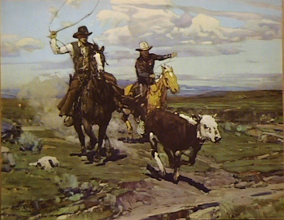 roping the maverick by Frank Tenney Johnson