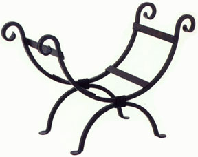 Shepherd's Crook Log Basket #21314