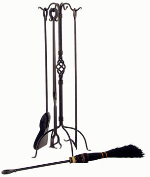 �Basketweave Fire Tool Set