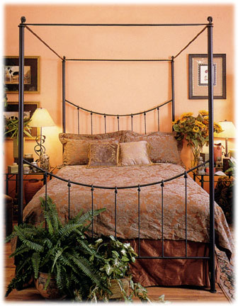 Iron Knot Canopy Bed
