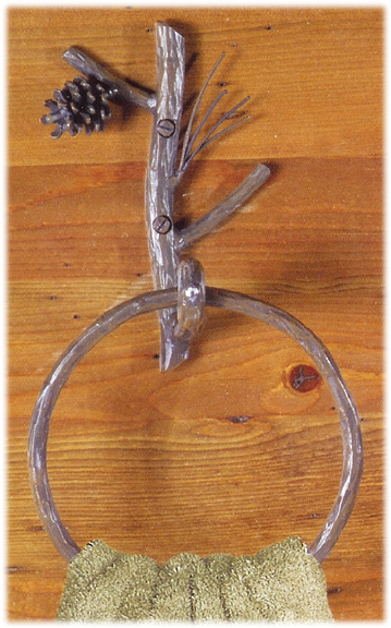 pine towel ring