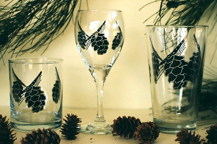 Pine Cone  glasses / Mugs
